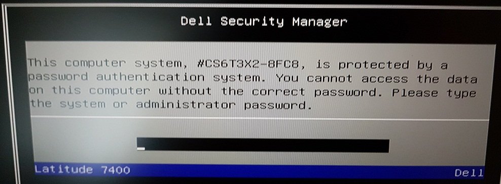 Dell optiplex 3000 Bios password