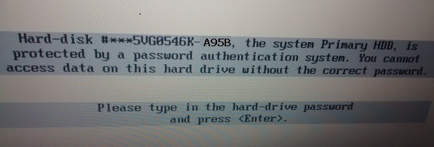 Dell A95B HDD Master Password