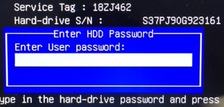 dell hdd password from S/N