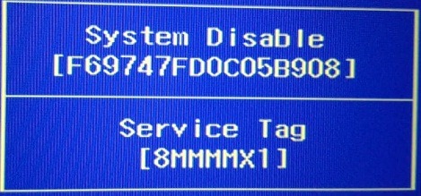 Dell System Disable bios Password