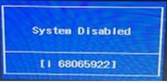 Bios password for hp laptop with system disabled i code