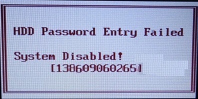 samsung system disable HDD ( 12 digits )