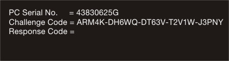Toshiba challenge code how to get the password